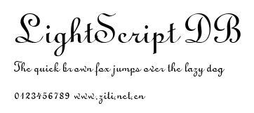 LightScript DB.ttf字體轉換器圖片