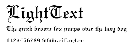 LightText.ttf字體轉換器圖片