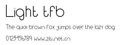 Light tfb.ttf字體轉換器圖片