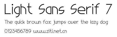 Light Sans Serif 7.ttf字體轉換器圖片