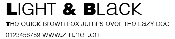 Light & Black.ttf字體轉換器圖片