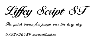 Liffey Script SF.ttf字體轉換器圖片