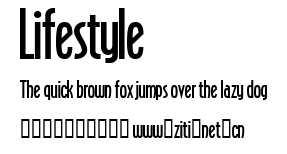 Lifestyle.ttf字體轉換器圖片