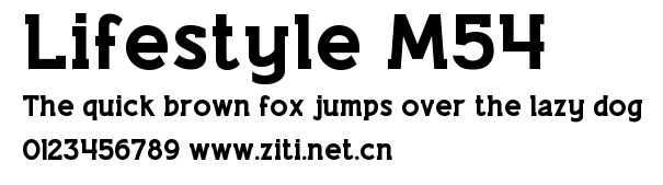 Lifestyle M54.ttf字體轉換器圖片