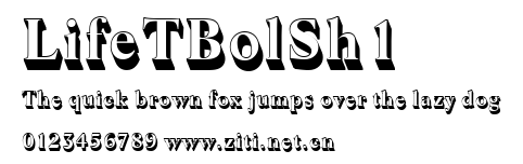 LifeTBolSh1.ttf字體轉換器圖片