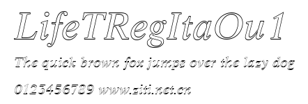 LifeTRegItaOu1.ttf字體轉換器圖片