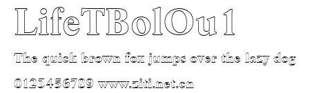 LifeTBolOu1.ttf字體轉換器圖片