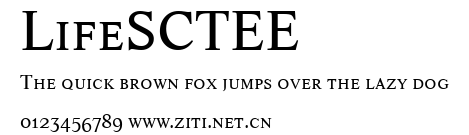 LifeSCTEE.ttf字體轉換器圖片