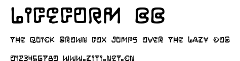 LifeForm BB.ttf字體轉換器圖片