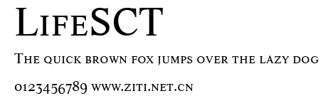 LifeSCT.ttf字體轉換器圖片