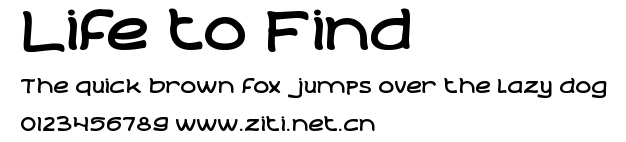 Life to Find.ttf字體轉換器圖片