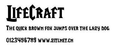 LifeCraft.ttf字體轉換器圖片