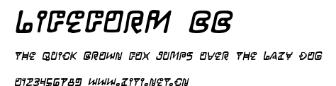 LifeForm BB.ttf字體轉換器圖片