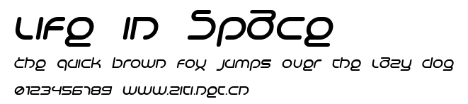 Life in Space.ttf字體轉換器圖片