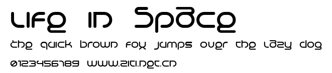 Life in Space.ttf字體轉換器圖片