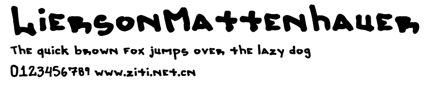 LiersonMattenhauer.ttf字體轉換器圖片