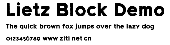 Lietz Block Demo.ttf字體轉換器圖片
