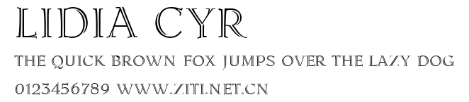 Lidia Cyr.ttf字體轉換器圖片
