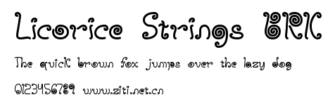 Licorice Strings BRK.ttf字體轉換器圖片