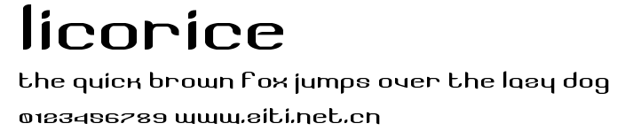 Licorice.ttf字體轉換器圖片