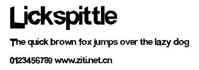 Lickspittle.ttf字體轉換器圖片