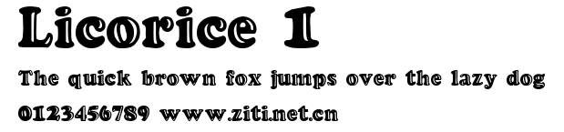 Licorice 1.ttf字體轉換器圖片