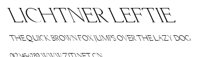 Lichtner Leftie.ttf字體轉換器圖片