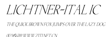 Lichtner-Italic.ttf字體轉換器圖片