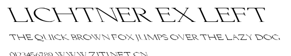 Lichtner Ex Left.ttf字體轉換器圖片