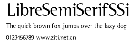 LibreSemiSerifSSi.ttf字體轉換器圖片