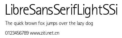 LibreSansSerifLightSSi.ttf字體轉換器圖片