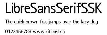 LibreSansSerifSSK.ttf字體轉換器圖片