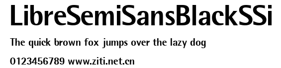 LibreSemiSansBlackSSi.ttf字體轉換器圖片