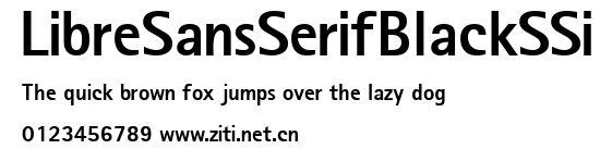 LibreSansSerifBlackSSi.ttf字體轉換器圖片