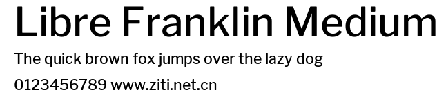 Libre Franklin Medium.ttf字體轉換器圖片