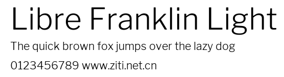 Libre Franklin Light.ttf字體轉換器圖片
