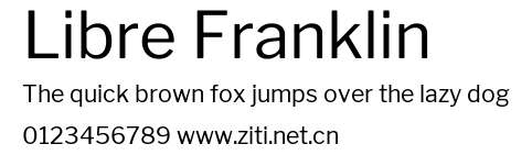 Libre Franklin.ttf字體轉換器圖片
