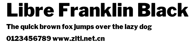 Libre Franklin Black.ttf字體轉換器圖片