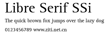 Libre Serif SSi.ttf字體轉換器圖片