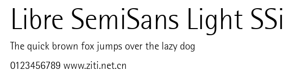 Libre SemiSans Light SSi.ttf字體轉換器圖片