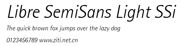 Libre SemiSans Light SSi.ttf字體轉換器圖片