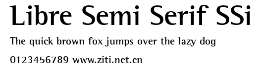 Libre Semi Serif SSi.ttf字體轉換器圖片