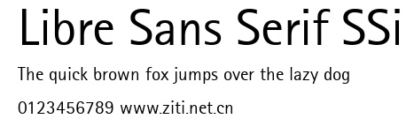 Libre Sans Serif SSi.ttf字體轉換器圖片