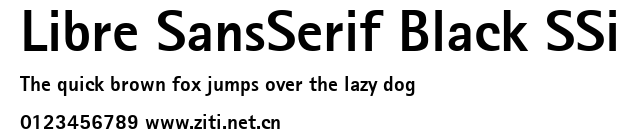 Libre SansSerif Black SSi.ttf字體轉換器圖片