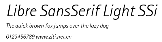 Libre SansSerif Light SSi.ttf字體轉換器圖片
