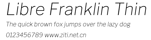 Libre Franklin Thin.ttf字體轉換器圖片