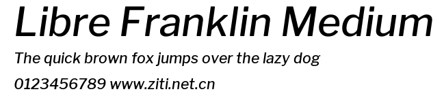 Libre Franklin Medium.ttf字體轉換器圖片