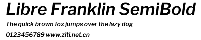 Libre Franklin SemiBold.ttf字體轉換器圖片
