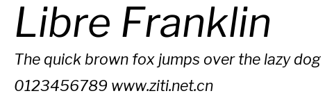 Libre Franklin.ttf字體轉換器圖片