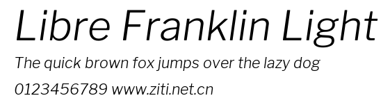 Libre Franklin Light.ttf字體轉換器圖片